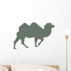 Green Camel Walking Wall Decal