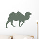 Green Camel Walking Wall Decal