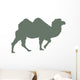 Green Camel Walking Wall Decal