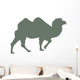 Green Camel Walking Wall Decal