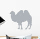 Grey Camel Silhouette Standing Wall Decal