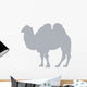 Grey Camel Silhouette Standing Wall Decal