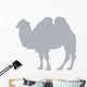 Grey Camel Silhouette Standing Wall Decal