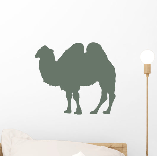 Green Standing Camel Wall Decal