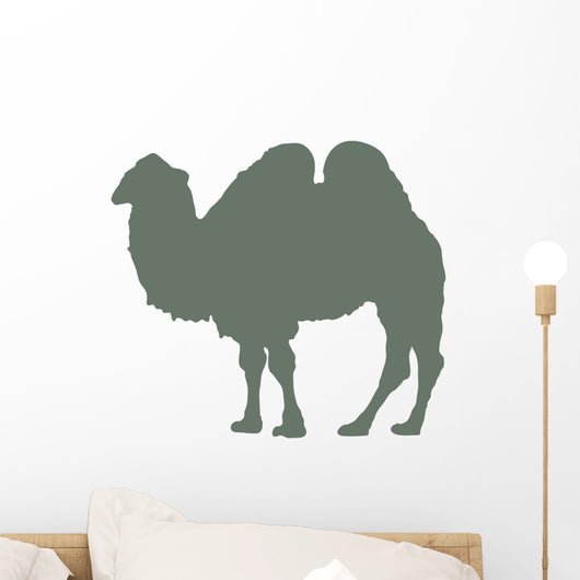Green Standing Camel Wall Decal