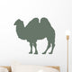 Green Standing Camel Wall Decal