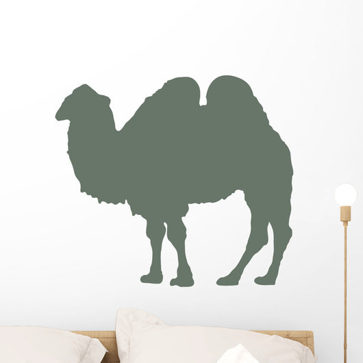 Green Standing Camel Wall Decal