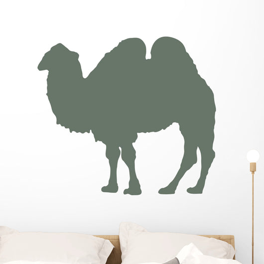 Green Standing Camel Wall Decal