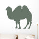 Green Standing Camel Wall Decal