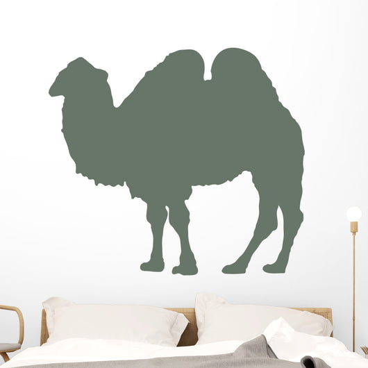 Green Standing Camel Wall Decal