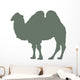 Green Standing Camel Wall Decal