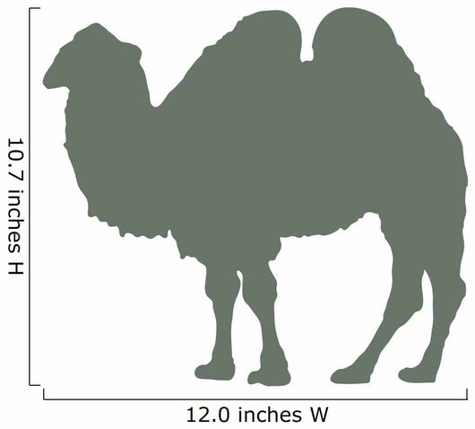 Green Standing Camel Wall Decal