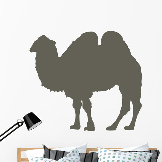 Large Brown Camel Standing Wall Decal
