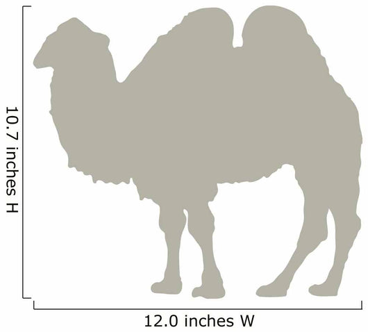 Light Brown Standing Camel Wall Decal