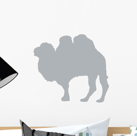 Large Grey Camel Silhouette Wall Decal