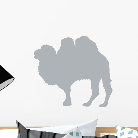 Large Grey Camel Silhouette Wall Decal