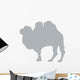 Large Grey Camel Silhouette Wall Decal