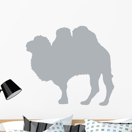 Large Grey Camel Silhouette Wall Decal