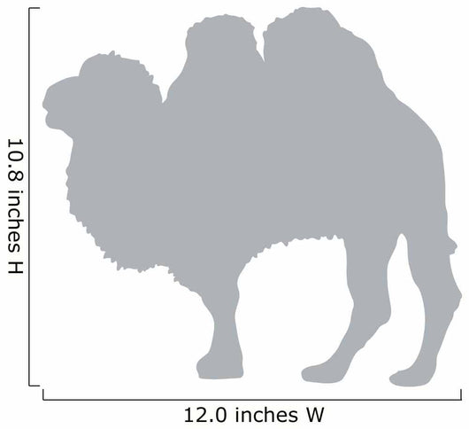 Large Grey Camel Silhouette Wall Decal