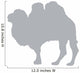 Large Grey Camel Silhouette Wall Decal