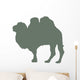 Large Olive Green Camel Wall Decal