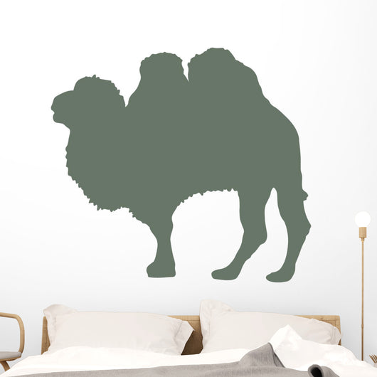 Large Olive Green Camel Wall Decal