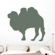 Large Olive Green Camel Wall Decal