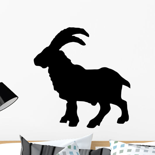 Black Billy Goat Wall Decal