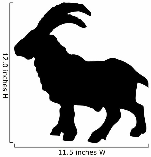 Black Billy Goat Wall Decal