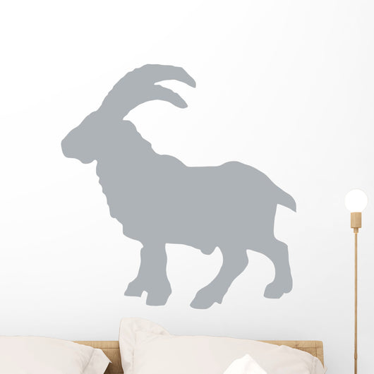 Grey Billy Goat Wall Decal