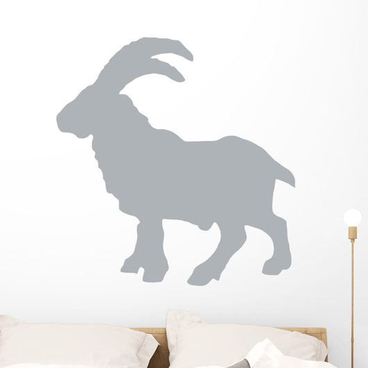 Grey Billy Goat Wall Decal