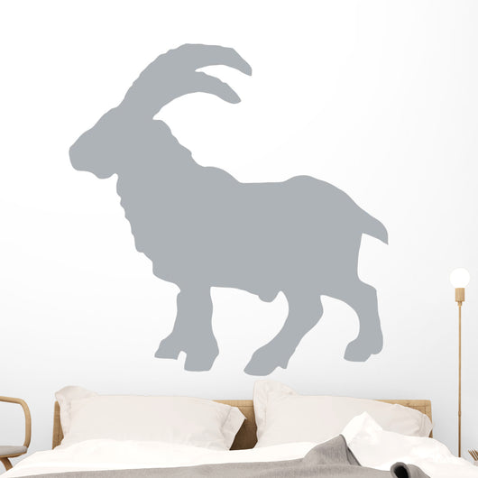 Grey Billy Goat Wall Decal