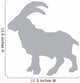 Grey Billy Goat Wall Decal