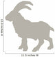 Tan Billy Goat Wall Decal