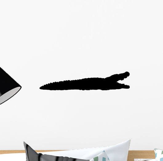 Black Crocodile Wall Decal
