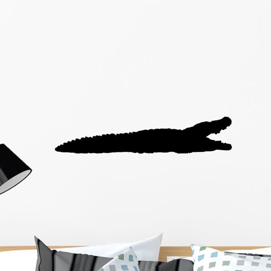 Black Crocodile Wall Decal