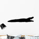 Black Crocodile Wall Decal