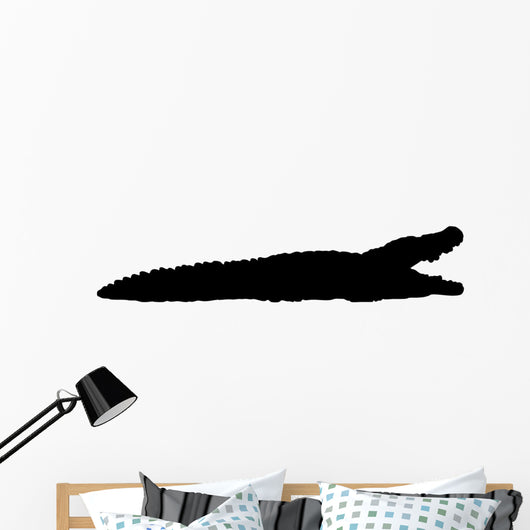 Black Crocodile Wall Decal