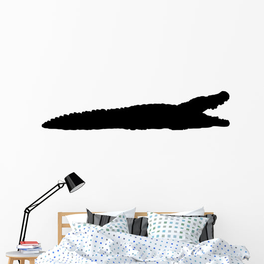 Black Crocodile Wall Decal