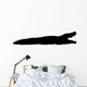 Black Crocodile Wall Decal