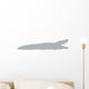 Grey Crocodile Silhouette Wall Decal