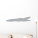 Grey Crocodile Silhouette Wall Decal