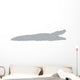 Grey Crocodile Silhouette Wall Decal