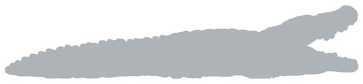 Grey Crocodile Silhouette Wall Decal
