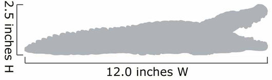 Grey Crocodile Silhouette Wall Decal