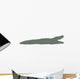 Olive Green Crocodile Silhouette Wall Decal