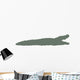 Olive Green Crocodile Silhouette Wall Decal