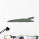 Olive Green Crocodile Silhouette Wall Decal