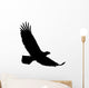 Black Realistic Eagle Silhouette Wall Decal