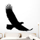Black Realistic Eagle Silhouette Wall Decal